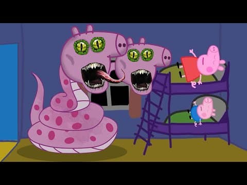 The Legend of Peppa Pig's mother is Medusa - The Horror in Peppa Pig's bedroom | Peppa Pig Animation