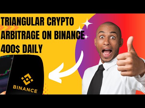 Triangular crypto arbitrage on binance  400$ daily