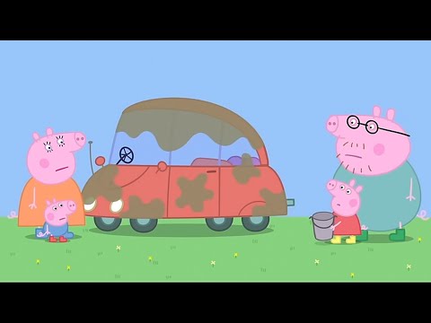 Peppa Malac | Tisztítsa meg az autót | Rajzfilmek gyerekeknek