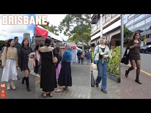 [4k] Explore South Brisbane Saturday 10 August 2024 | Brisbane | Queensland | Australia