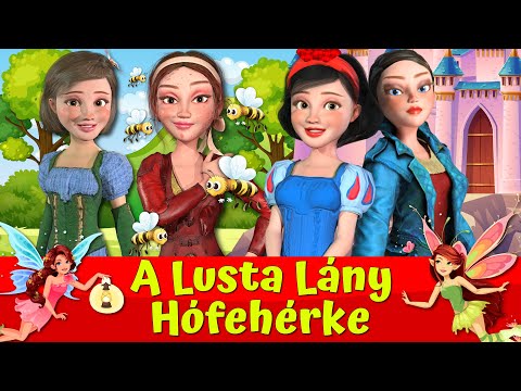 A Lusta Lány 🔴👧🐝 I  Hófehérke 👸🏻🧝🏼🔴 I Nati Mesék I Magyar Tündérmesék