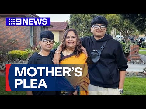 Mother's desperate plea to find missing teenage son | 9 News Australia