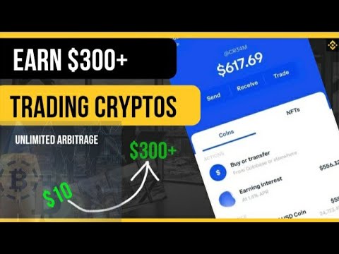 Turn $10 to $300+ on crypto arbitrage,make 50% Profits daily with arbitrage trading for beginners