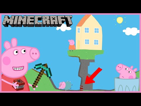 Peppa Pig Plays Minecraft in Real Life. All parts. (Complete)