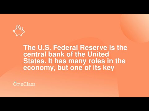 The US Federal Reserve is the central bank of the United States It has many roles in the economy,