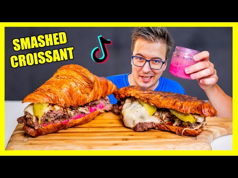 SMASHED CROISSANT - 5+1 Tiktok recept