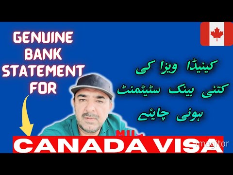 How to make geniune bank statement for Canada tourist visa in 2023