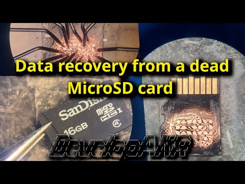 Full video - Data recovery from a dead MicroSD card