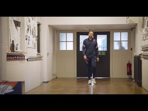 UK: England Manager Gareth Southgate delights school with surprise visit to Pokémon Futsal class.