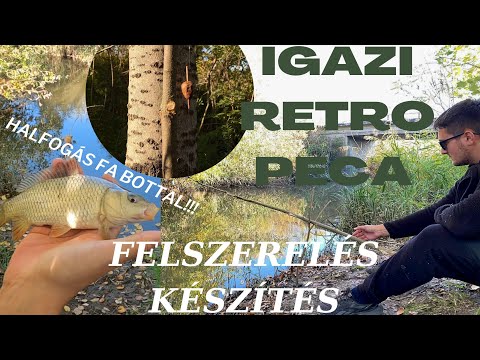 Az igazi RETRO peca! Bot készítés és horgászat. #fishing #retro