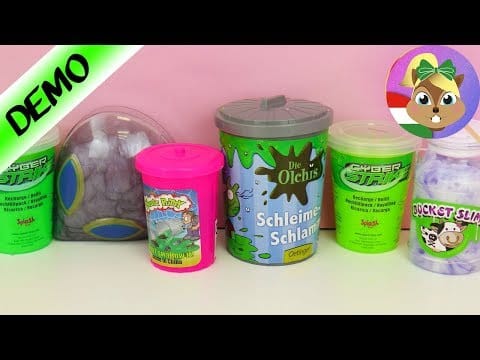 Slime-összehasonlítás: Cyber Strike, Alien, Olchis, Bucket Slime, Noise Putty ragacsok hasonlítása