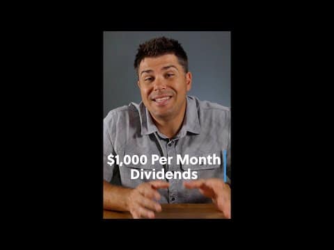 How to Make $1,000 Per Month in Dividends! #shorts