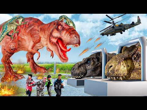 New Hollywood Movie (2023) Dinosaur Attack | T-rex Vs Anaconda | Jurassic Park| Dinosaur