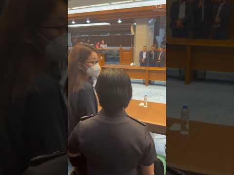 Alice Guo speaks to her lawyers about closed-door session