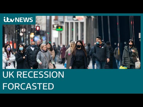 Bank of England forecasts a recession in the UK as inflation tops 10% I ITV News