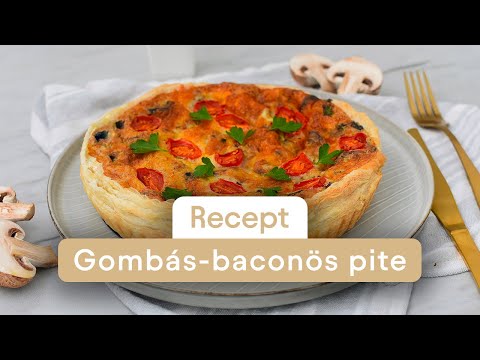 Gombás receptek - Gombás-baconös pite | Biano