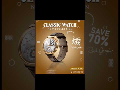 Watch marketing advertising poster Photoshop tutorial #shorts #trending #viralreels #photoshop