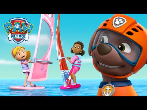 A kutyik megmentik a szörfösöket egy hatalmas szélvihartól! - Mancs Őrjárat PAW Patrol epizód Magyar