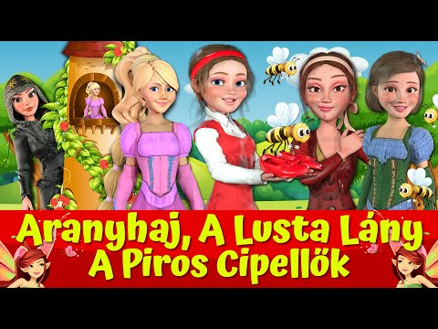 Aranyhaj I A Lusta Lány 🔴👧🐝 I A Piros Cipellők 👠 I Nati Mesék I Magyar Tündérmesék