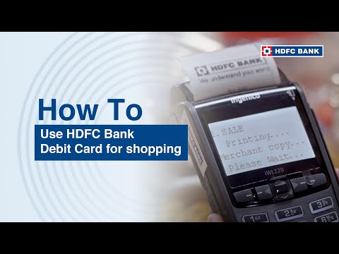 How To Use HDFC Bank Debit Card for shopping