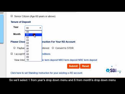 SBI RINB – How to Open an Online Recurring Deposit (e-RD) Account