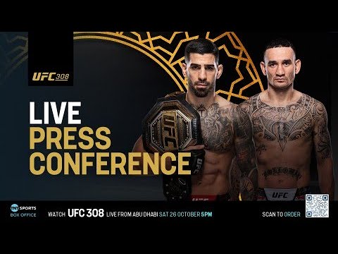 LIVE: UFC 308 Press Conference: Ilia Topuria vs. Max Holloway 🏆 🇦🇪