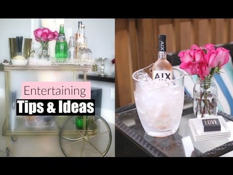 Entertaining Tips & Ideas - At Home Entertaining & Hosting  Collab With Nitraab - MissLizHeart