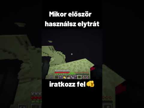 Amikor először használsz elytrát #minecraft #minecraftmemes #minecraftmoments #vicces #qer