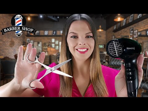 (Magyar ASMR) FODRÁSZ ROLEPLAY (Mosás, Vágás, Szárítás, Masszázs) ✂️