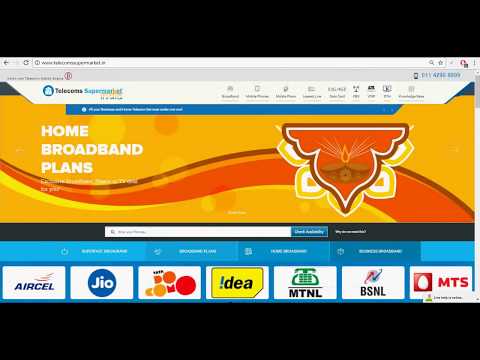 How to search and order a broadband on Telecoms Supermarket India