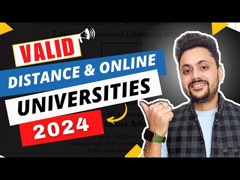 Distance and online Education Approved Universities 2024 | Valid Online and Distance Universities