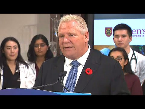 Ontario plans to bar international students from medical schools starting in 2026 | PREMIER FORD