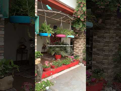 DIY balcony garden #shorts #balconymakeover #balconygarden @CreativeHomesAndGardensByNeetu