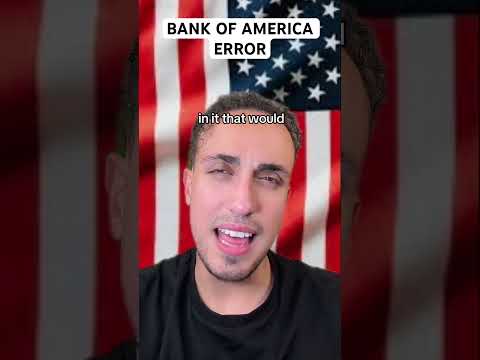 Bank Of America Error