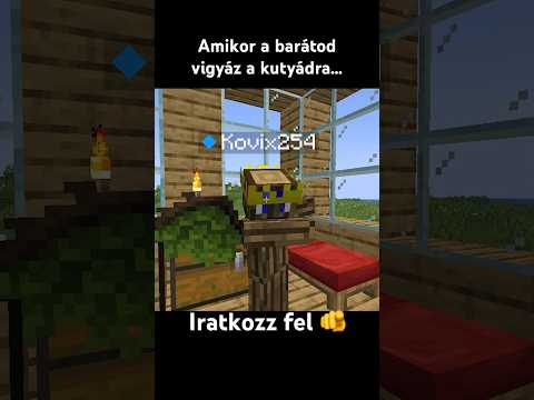 Amikor a barátod vigyáz a kutyádra 😆 #kattos #minecraft #vicces #minecraftmemes #minecraftmoments