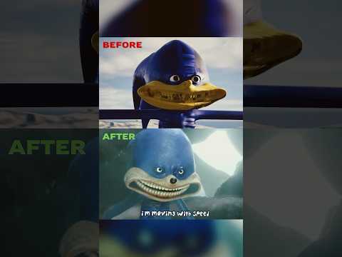 Before vs After: Shin Sonic Chases People