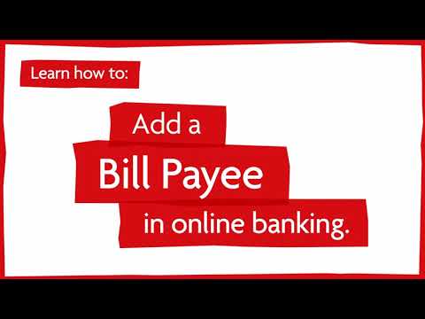 Learn How To: Add a Bill Payee in online banking