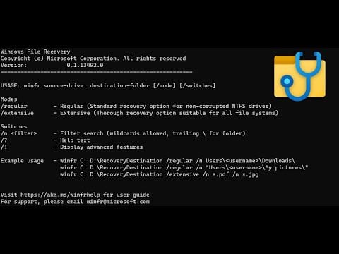 How to Recover Deleted Files Using Windows File Recovery Tool (WINFR) on Windows 10 and Windows 11