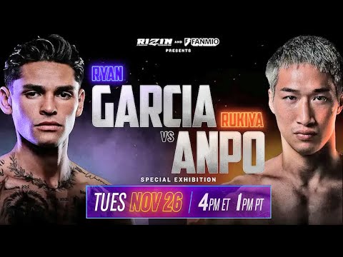 LIVE! - Ryan Garcia vs Rukiya Anpo FULL Press Conference & Face Off Video • RIZIN boxing exhibition