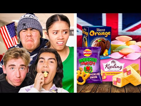 American Highschoolers try British Snacks for the first time!