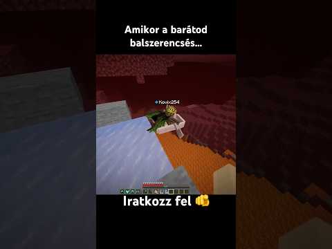 Amikor a barátod balszerencsés 😤 #kattos #minecraft #vicces #minecraftmemes #minecraftmoment