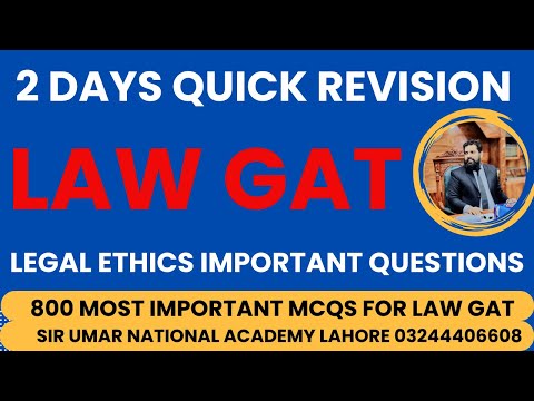 MOST IMPORTANT QUESTIONS OF LEGAL ETHICS / CANONS OF PROFESSIONAL CONDUCT FOR LAW GAT,