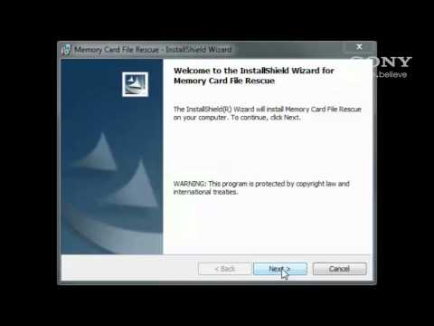 How to use Sony's Memory Card Data Recovery Software