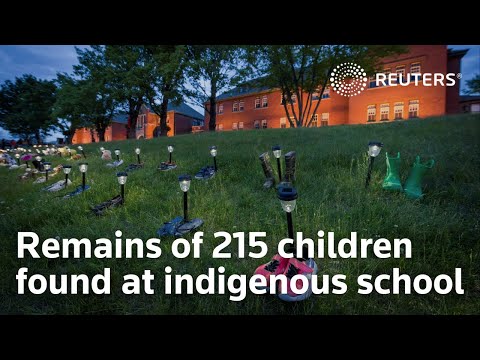 Remains of 215 children found at former indigenous school site in Canada