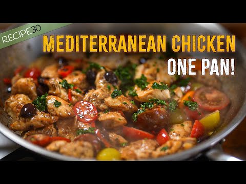 Egészséges mediterrán csirke recept egyszerűen!