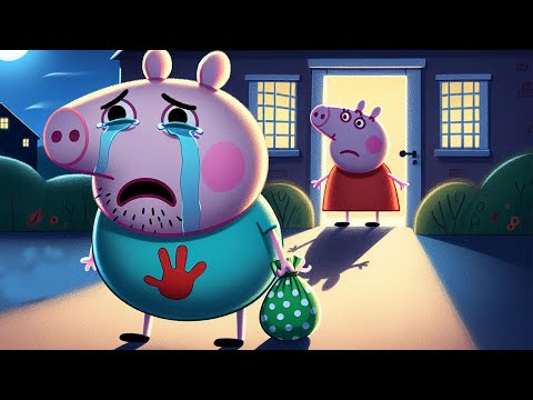 George Pig, Please Come Back!! - Goodbye Family, I'm Go Away!! - Peppa Pig Funny Animation