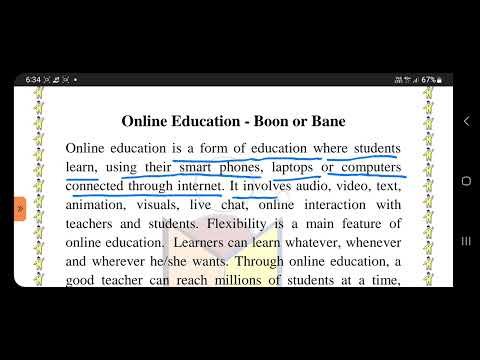 How to write a short paragraph on Online Education - Boon or Bane | ऑनलाइन एजुकेशन पर पैराग्राफ कैसे