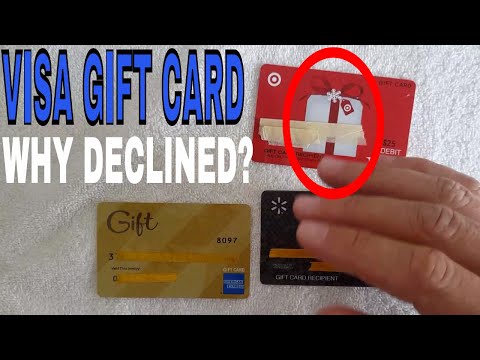 ✅  Why Is My Visa Gift Card Being Declined? 🔴