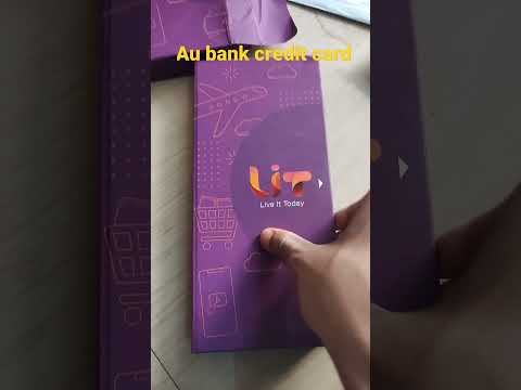 au small finance bank credit card unbox approve #shorts